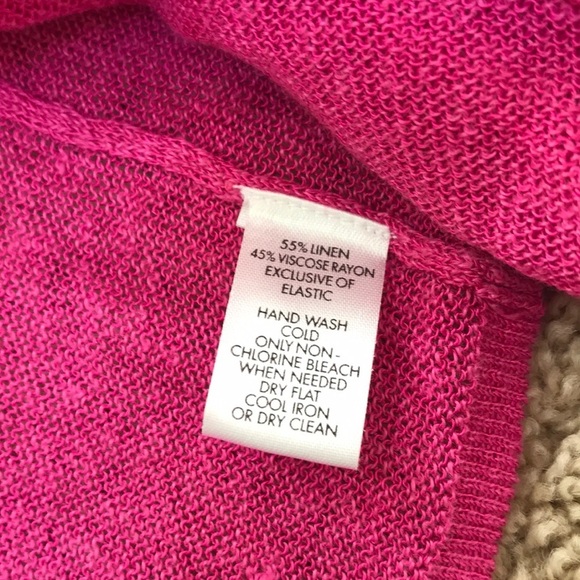 Calvin Klein medium linen blend open cardigan - Picture 5 of 8